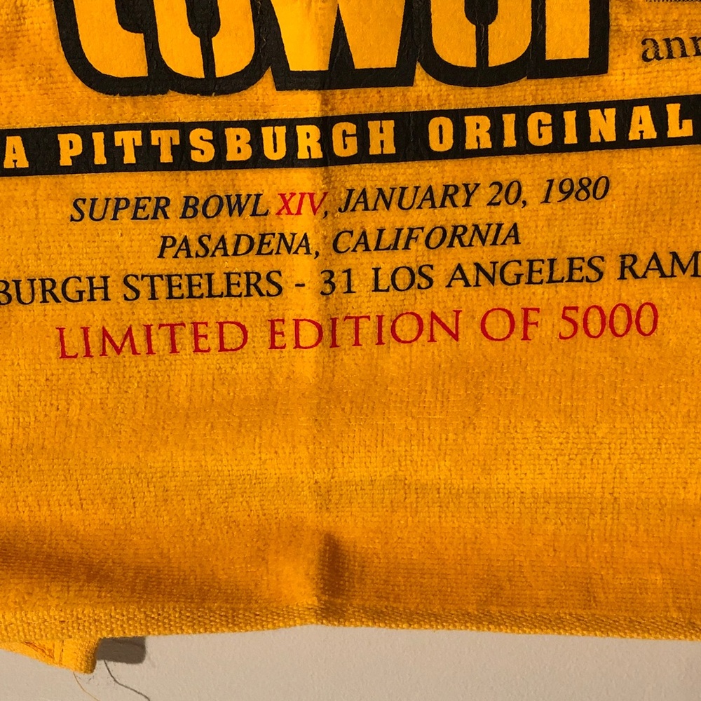 Pittsburgh Steelers Limited Edition 25th Anniversary Terrible Towel - Picture 6 of 6
